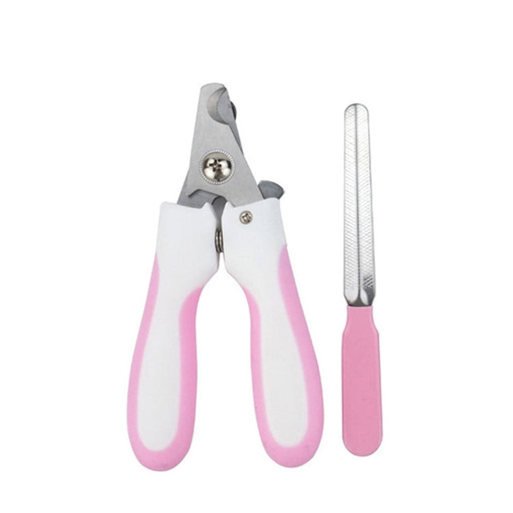 Crested Grebe Nails Cutter and Polisher Set, Size: Small (Pink)