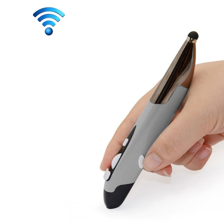 Lisslune | 2.4GHz Innovative Pen-Style Portable Wireless Smart Mouse for PC Laptop (Gray)