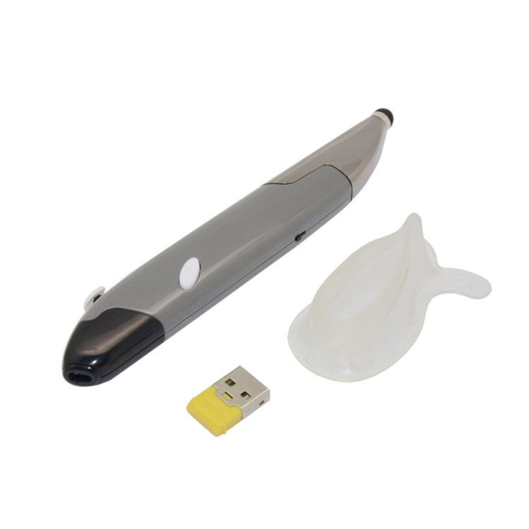 Lisslune | 2.4GHz Innovative Pen-Style Portable Wireless Smart Mouse for PC Laptop (Gray)