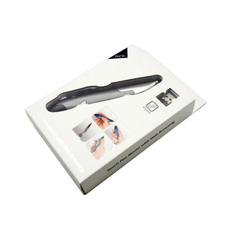 Lisslune | 2.4GHz Innovative Pen-Style Portable Wireless Smart Mouse for PC Laptop (Gray)