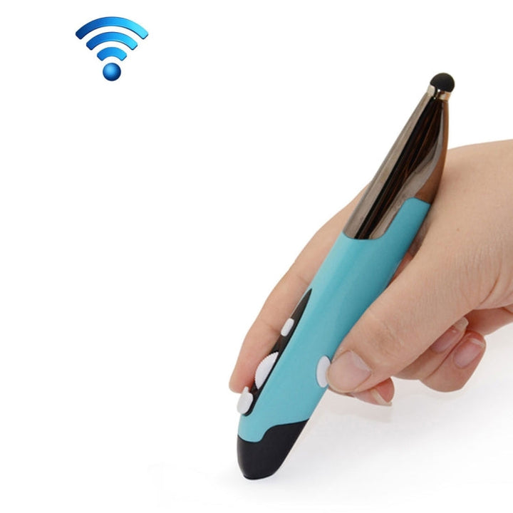 Lisslune | 2.4GHz Innovative Stylus Style Portable Wireless Smart Mouse for PC Laptop (Blue)