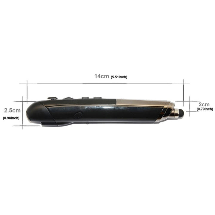 Lisslune | PR-08 2.4G Innovative Pen-Style Handheld Wireless Smart Mouse, Effective Range: 10m (Black)