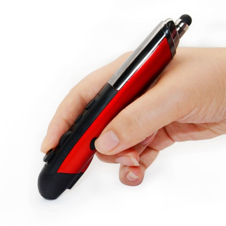 Lisslune | PR-08 2.4G Innovative Pen Shape Handheld Wireless Smart Mouse, Effective Range: 10m (Red)