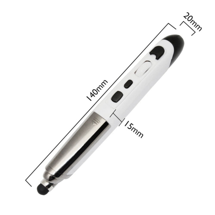 Lisslune | PR-08 2.4G Innovative Pen Shape Handheld Wireless Smart Mouse, Effective Range: 10m(white)