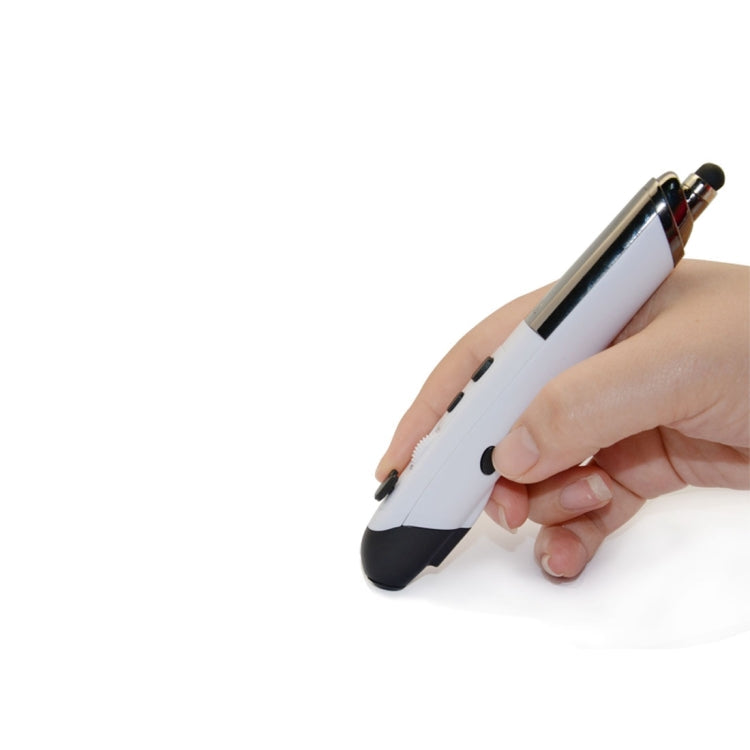Lisslune | PR-08 2.4G Innovative Pen Shape Handheld Wireless Smart Mouse, Effective Range: 10m(white)