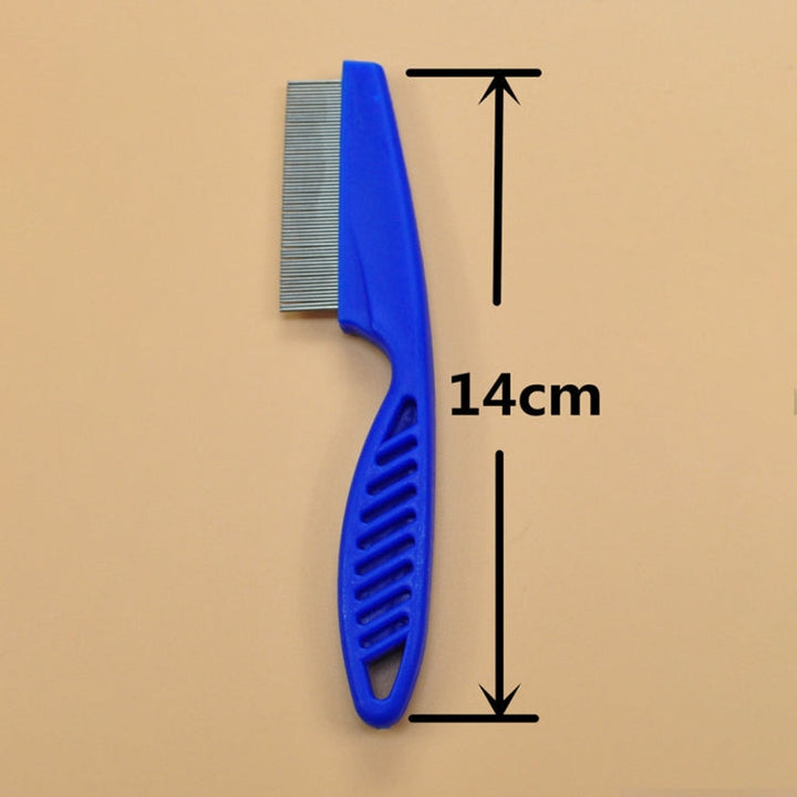 5 PCS Pet Cat Dog Accessories Combs Fine Tooth Stainless Steel Needle Flea Removal Combs, Length: 14cm (White)