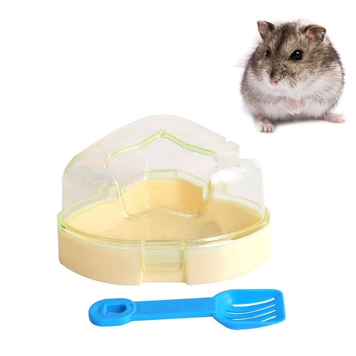 Pet Five-Pointed Star Hamster Bathroom Small Animals Bathtub Removable Ventilation Pet Bathtubs, Random Color Delivery