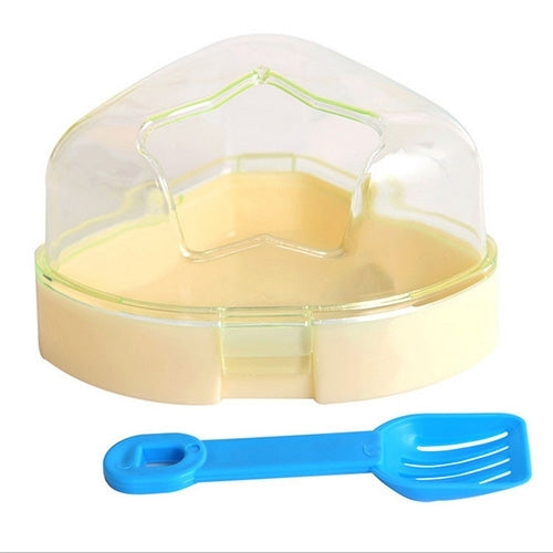 Pet Five-Pointed Star Hamster Bathroom Small Animals Bathtub Removable Ventilation Pet Bathtubs, Random Color Delivery