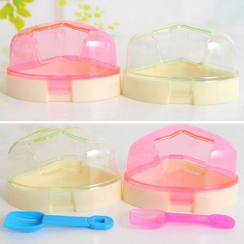 Pet Five-Pointed Star Hamster Bathroom Small Animals Bathtub Removable Ventilation Pet Bathtubs, Random Color Delivery