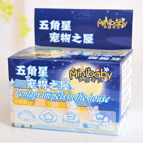 Pet Five-Pointed Star Hamster Bathroom Small Animals Bathtub Removable Ventilation Pet Bathtubs, Random Color Delivery