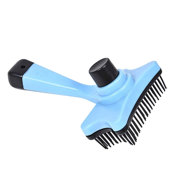 Elite Multi-functional Plastic Hair Comb Detangling Tool Pet Brushes (Blue)