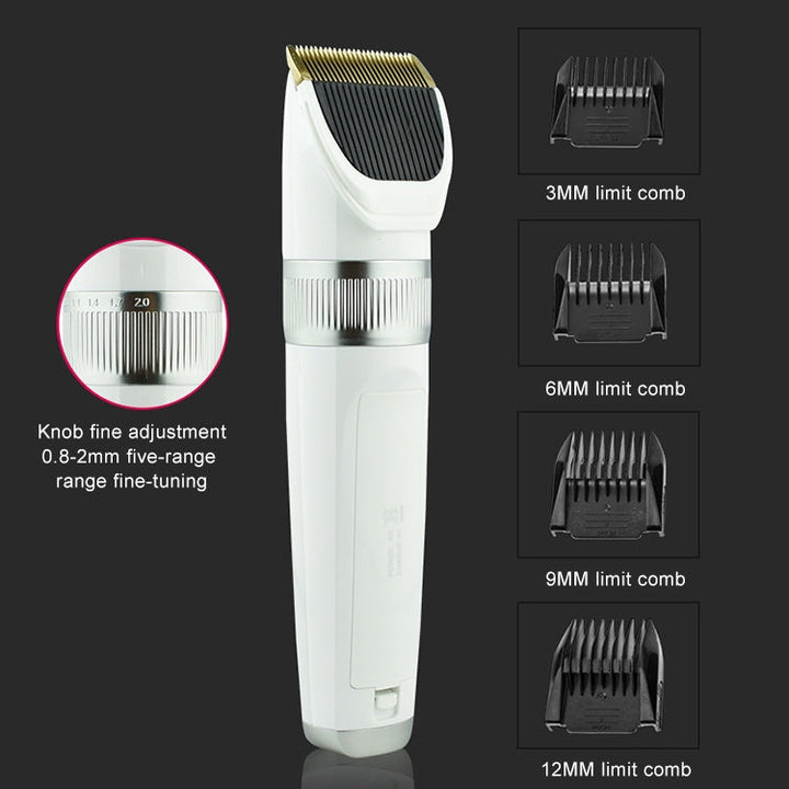 Q6 USB Charger Electric Pet Clipper with Four Combs
