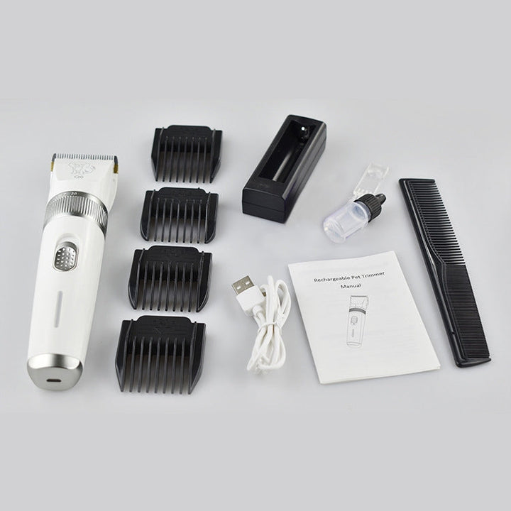 Q6 USB Charger Electric Pet Clipper with Four Combs