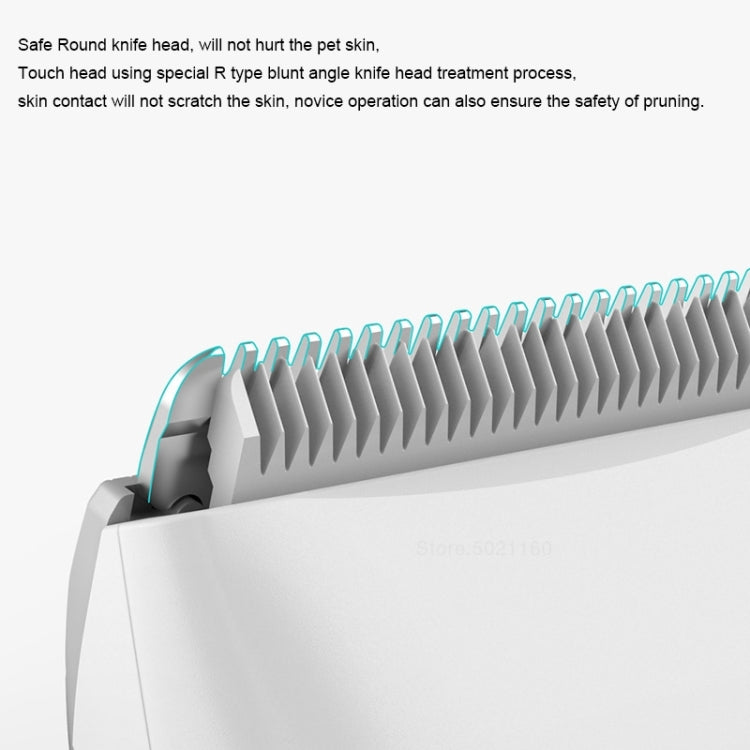 Original Xiaomi Youpin Pawbby Dog Professional Shaver Pet Care Clippers Electric Rechargeable Safety Haircut Machine (White)