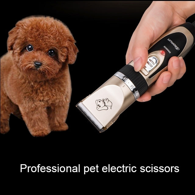 P2 110-240V Ceramics Titan Professional Pet Electric Clippers Pet Hair Clipper with Four Combs