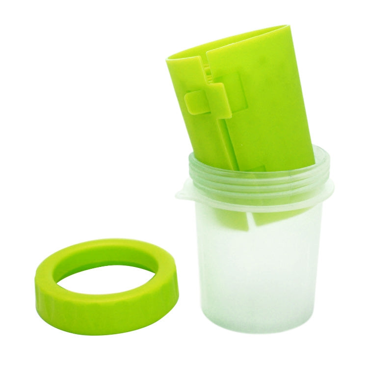 Pet Antiseptic Products Silicone Wash Feet Cleaning Cup Size: S (Green)