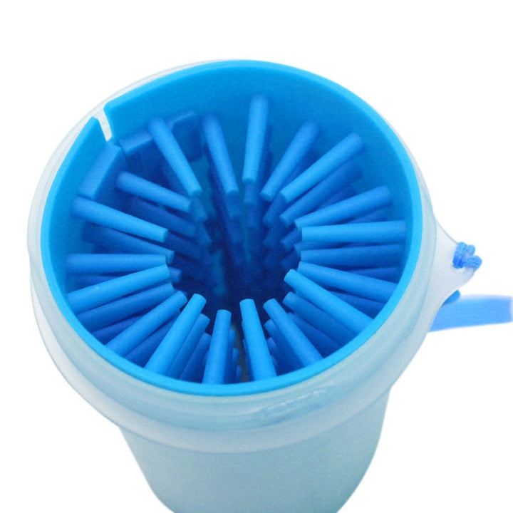 Pet Antiseptics Products Silicone Wash Feet Cleaning Cup Size: S(Blue)