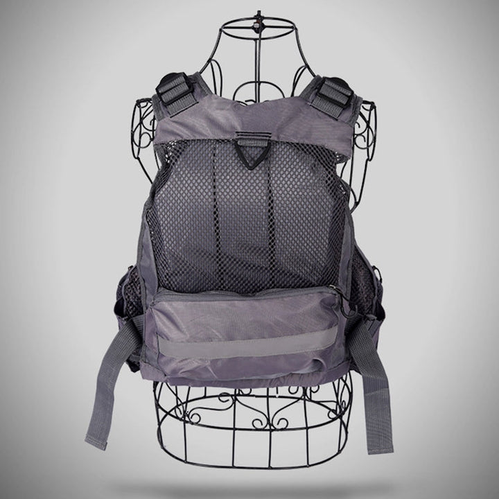 Lisslune | MEN Outdoor Multifunctional Fishing Vest Life Jacket (Gray)