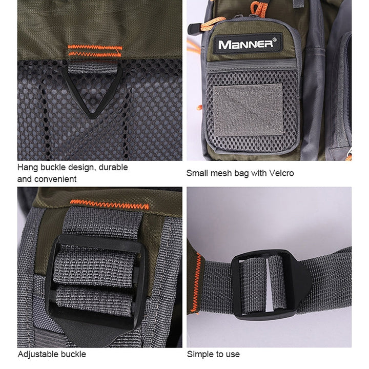 Lisslune | MEN Outdoor Multifunctional Fishing Vest Life Jacket (Gray)