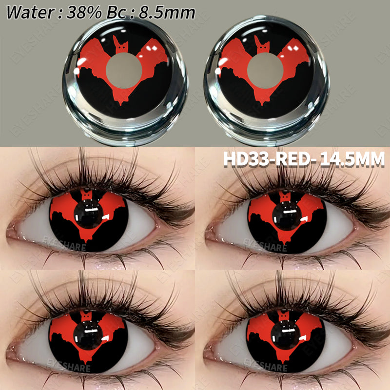 Rynx Cosplay HD33 Red 14.5mm 1 Pair | 1 Year