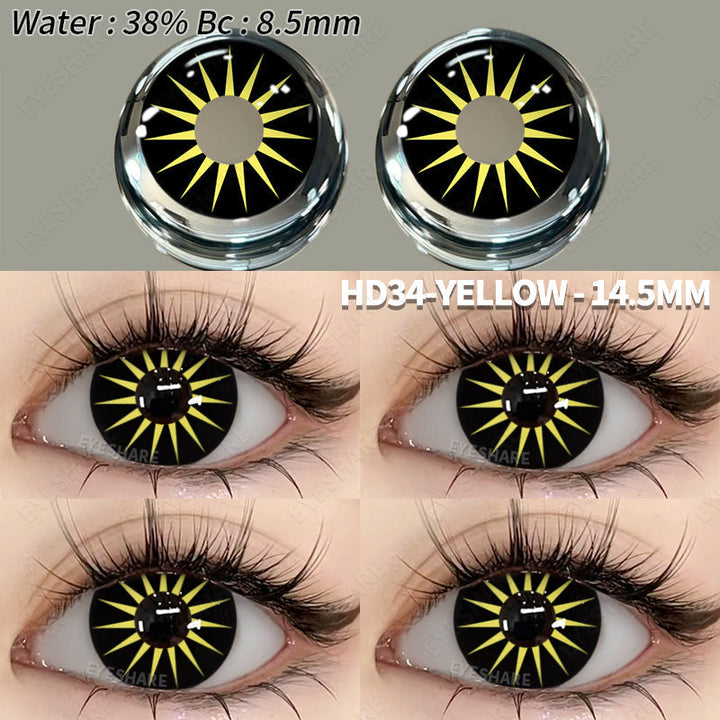 Rynx Cosplay HD34-YELLOW 14.5mm 1 Pair | 1 Year
