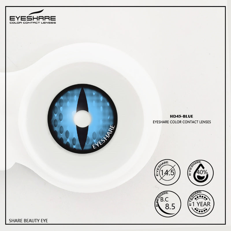 Rynx Cosplay HD45-BLUE 14.5 mm 1 Pair | 1 Year
