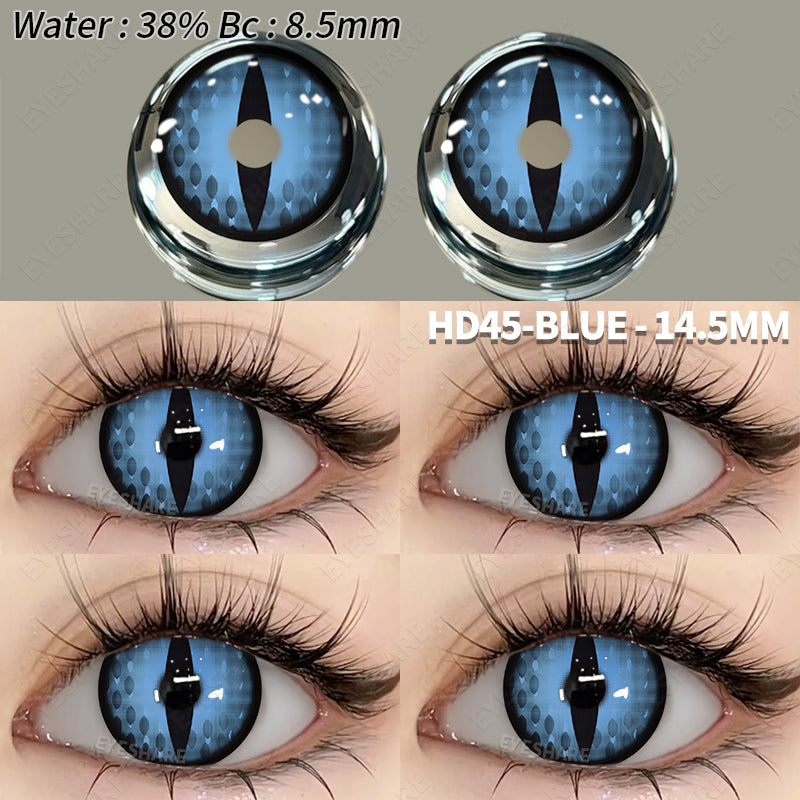 Rynx Cosplay HD45-BLUE 14.5 mm 1 Pair | 1 Year