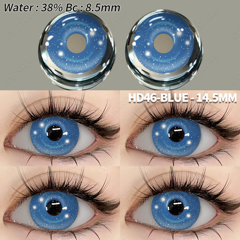 Rynx Cosplay HD46 Blue 14.5mm 1 Pair | 1 Year
