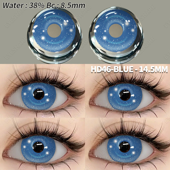 Rynx Cosplay HD46 Blue 14.5mm 1 Pair | 1 Year