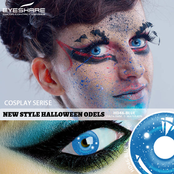Rynx Cosplay HD46 Blue 14.5mm 1 Pair | 1 Year