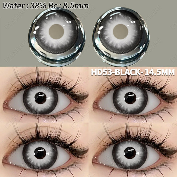 Rynx Cosplay HD53 Black 14.2mm 1 Pair | 1 Year