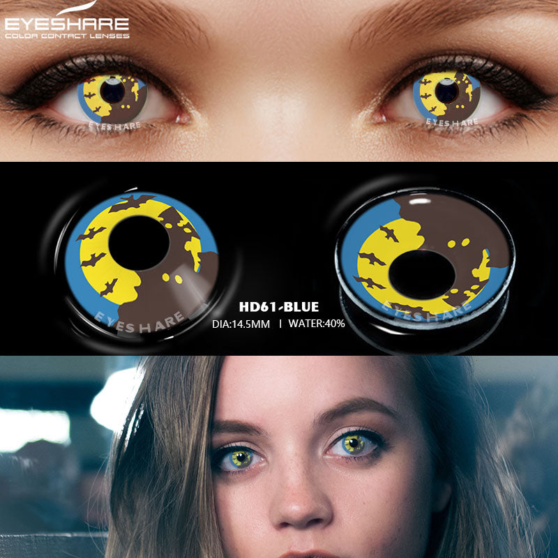 Rynx Cosplay HD61 Blue 14.5mm 1 Pair | 1 Year
