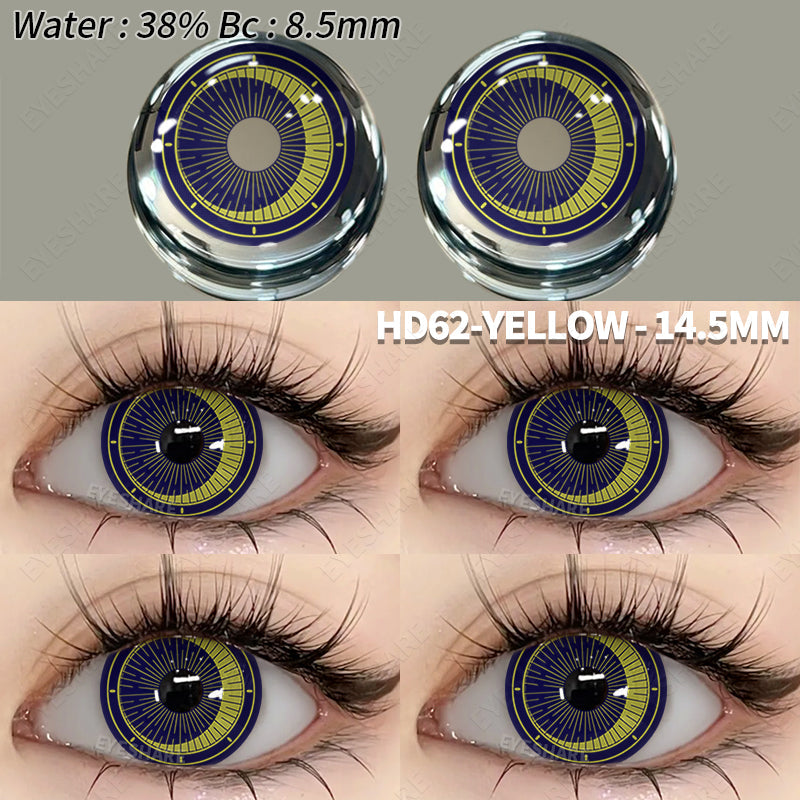 Rynx Cosplay HD62 Yellow 14.5mm 1 Pair | 1 Year