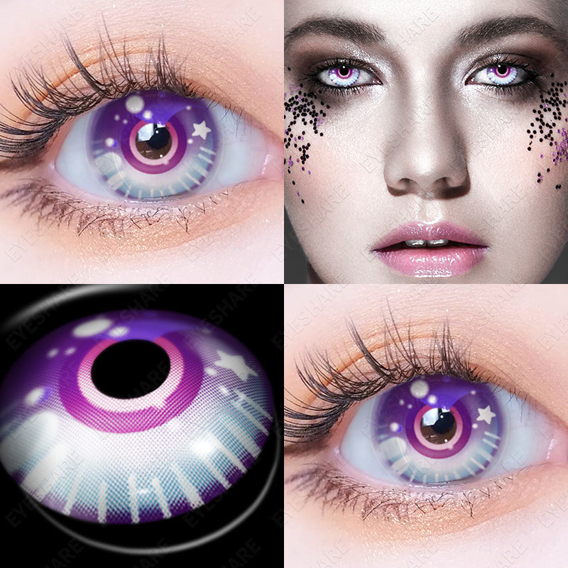 Rynx Cosplay HD64 Purple 14.5mm 1 Pair | 1 Year