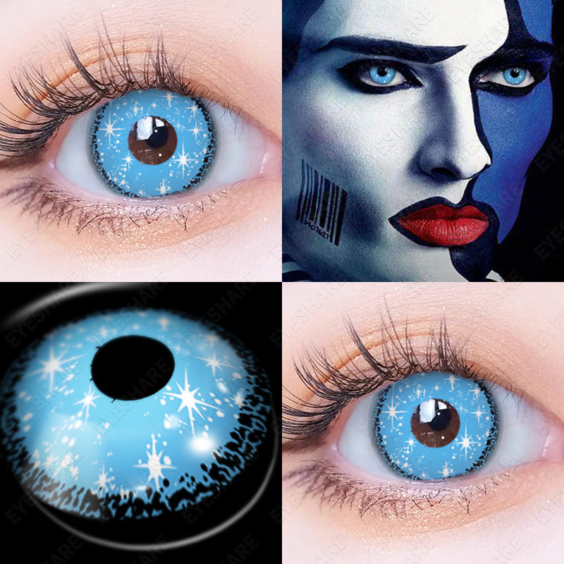 Rynx Cosplay HD71 Blue 14.5 mm 1 Pair | 1 Year