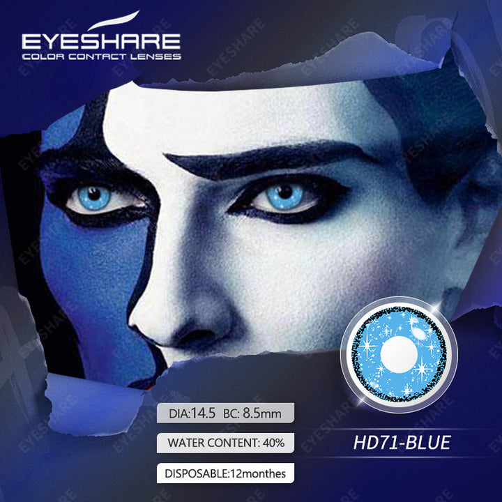 Rynx Cosplay HD71 Blue 14.5 mm 1 Pair | 1 Year