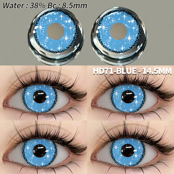 Rynx Cosplay HD71 Blue 14.5 mm 1 Pair | 1 Year