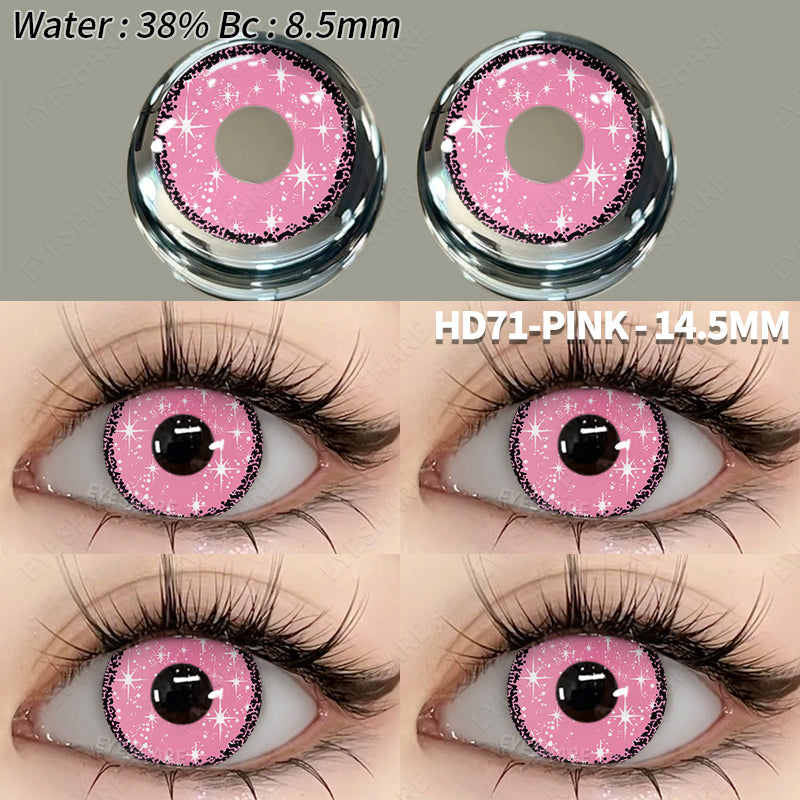 Rynx Cosplay HD71 Pink 14.5mm 1 Pair | 1 Year