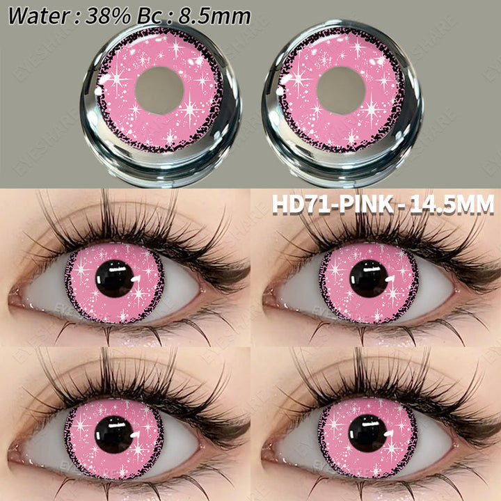 Rynx Cosplay HD71 Pink 14.5mm 1 Pair | 1 Year