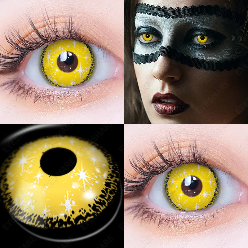 Rynx Cosplay HD71 Yellow 14.5mm 1 Pair | 1 Year
