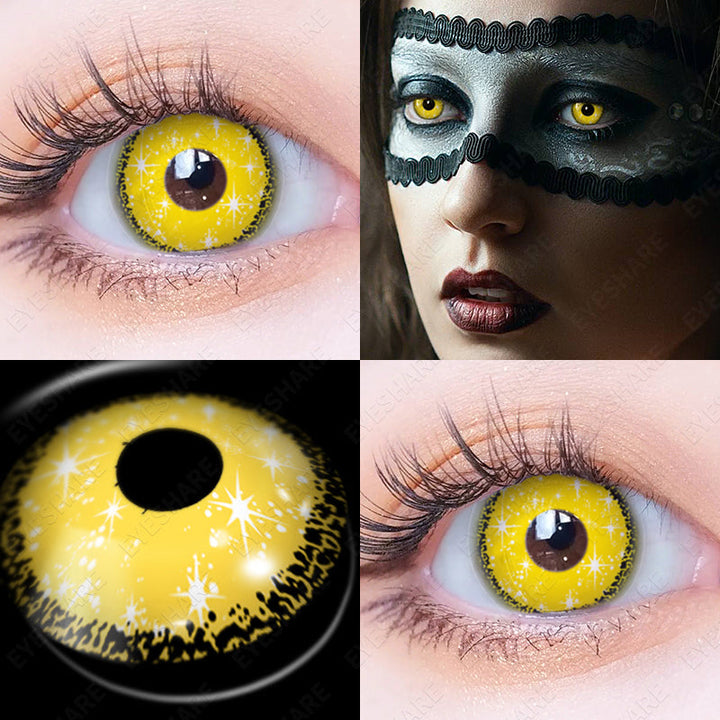 Rynx Cosplay HD71 Yellow 14.5mm 1 Pair | 1 Year