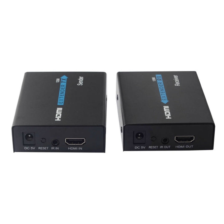 Lisslune | HDMI Extender (Receiver & Transmitter) over a single UTP CAT5e/6 cable, transmission distance: 120m (Black)