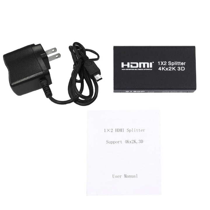 Lisslune | Mini HDMI 1x2 2160P Switch Splitter, support 4Kx2K, 3D
