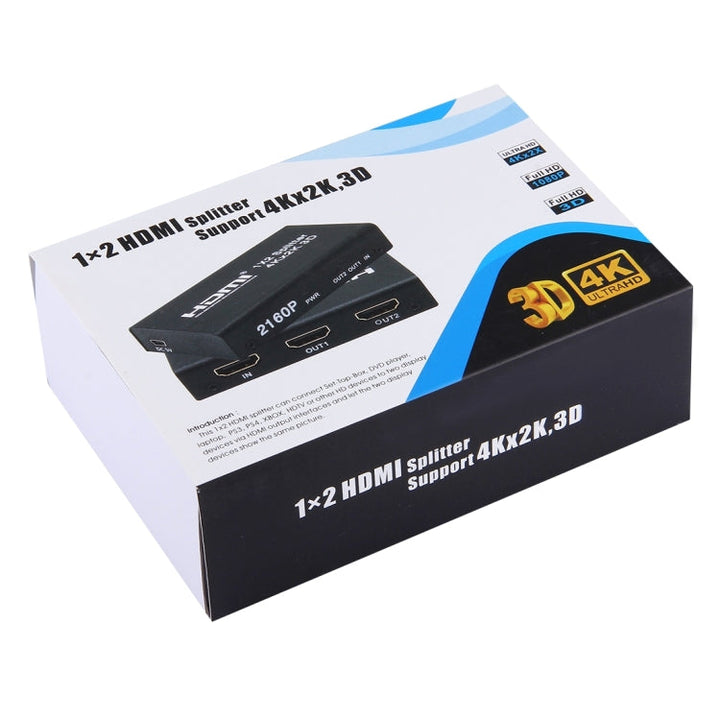 Lisslune | Mini HDMI 1x2 2160P Switch Splitter, support 4Kx2K, 3D