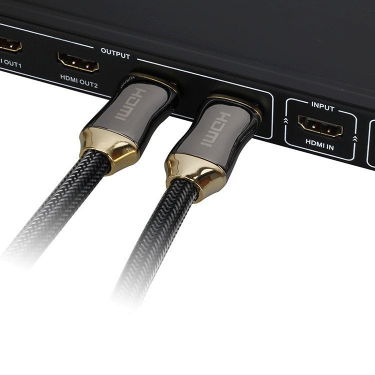 Lisslune | 15m metal housing HDMI 2.0 high-speed HDMI 19-pin male to HDMI 19-pin male connection cable