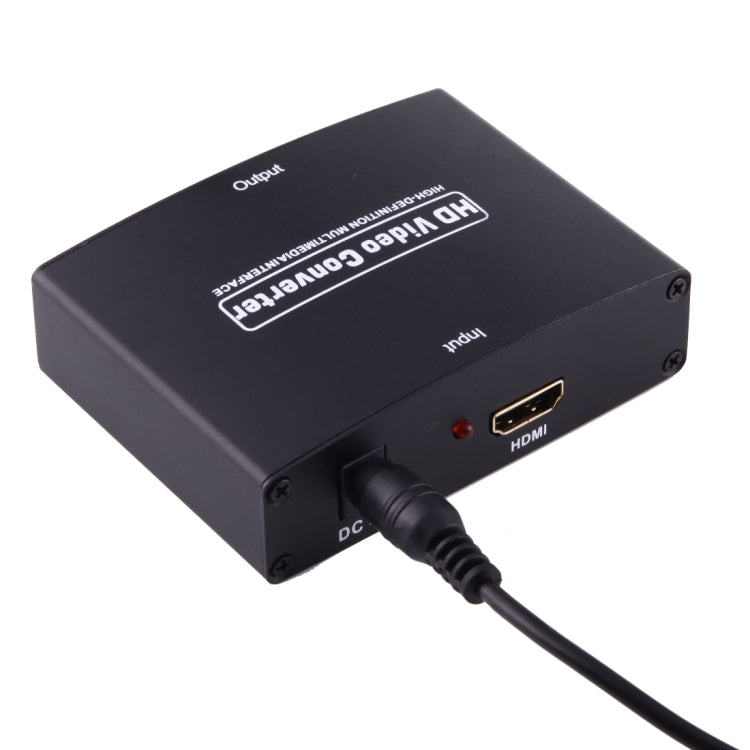 Lisslune | 1080P HD HDMI to YPbPr Video and R/L Audio Adapter Converter (Black)