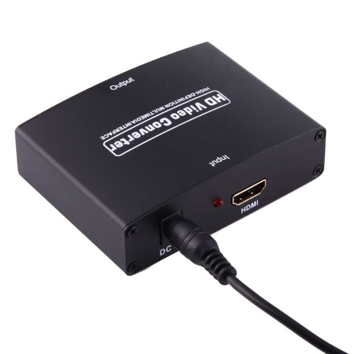 Lisslune | 1080P HD HDMI to YPbPr Video and R/L Audio Adapter Converter (Black)