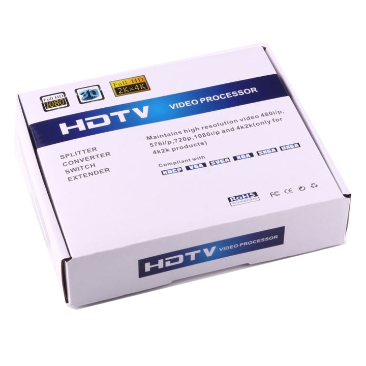 Lisslune | 1080P HD HDMI to YPbPr Video and R/L Audio Adapter Converter (Black)