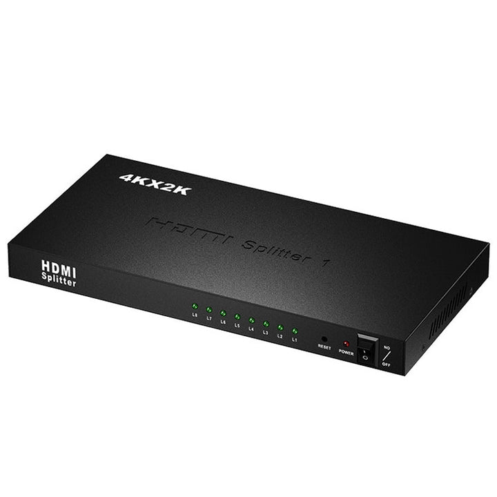 Lisslune | 1 x 8 Full HD 1080P HDMI splitter with switch, support for 3D & 4K x 2K