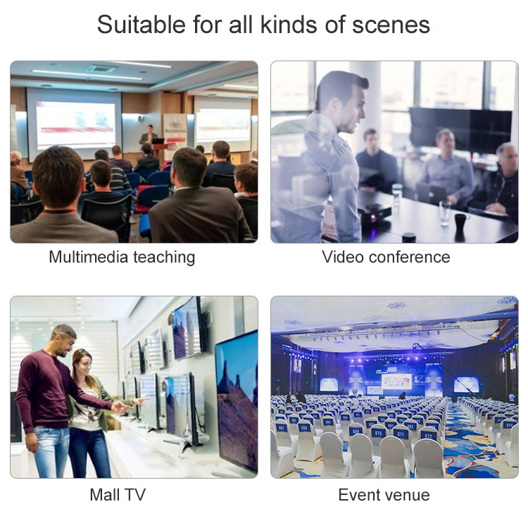 Lisslune | 1 x 8 Full HD 1080P HDMI splitter with switch, support for 3D & 4K x 2K